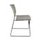 Kee/Zeng Square Maple Table/4 Gray Chairs, Square, 36", 36" W, 29" H, Maple TB3636PLBPBK44GY - alternate 2